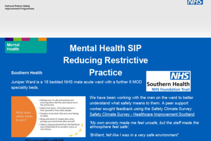 Patient Safety Climate Survey: Juniper Ward, Southern Health NHS Foundation Trust
